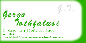gergo tothfalusi business card